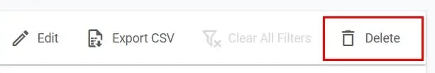 CP - delete-report-toolbar