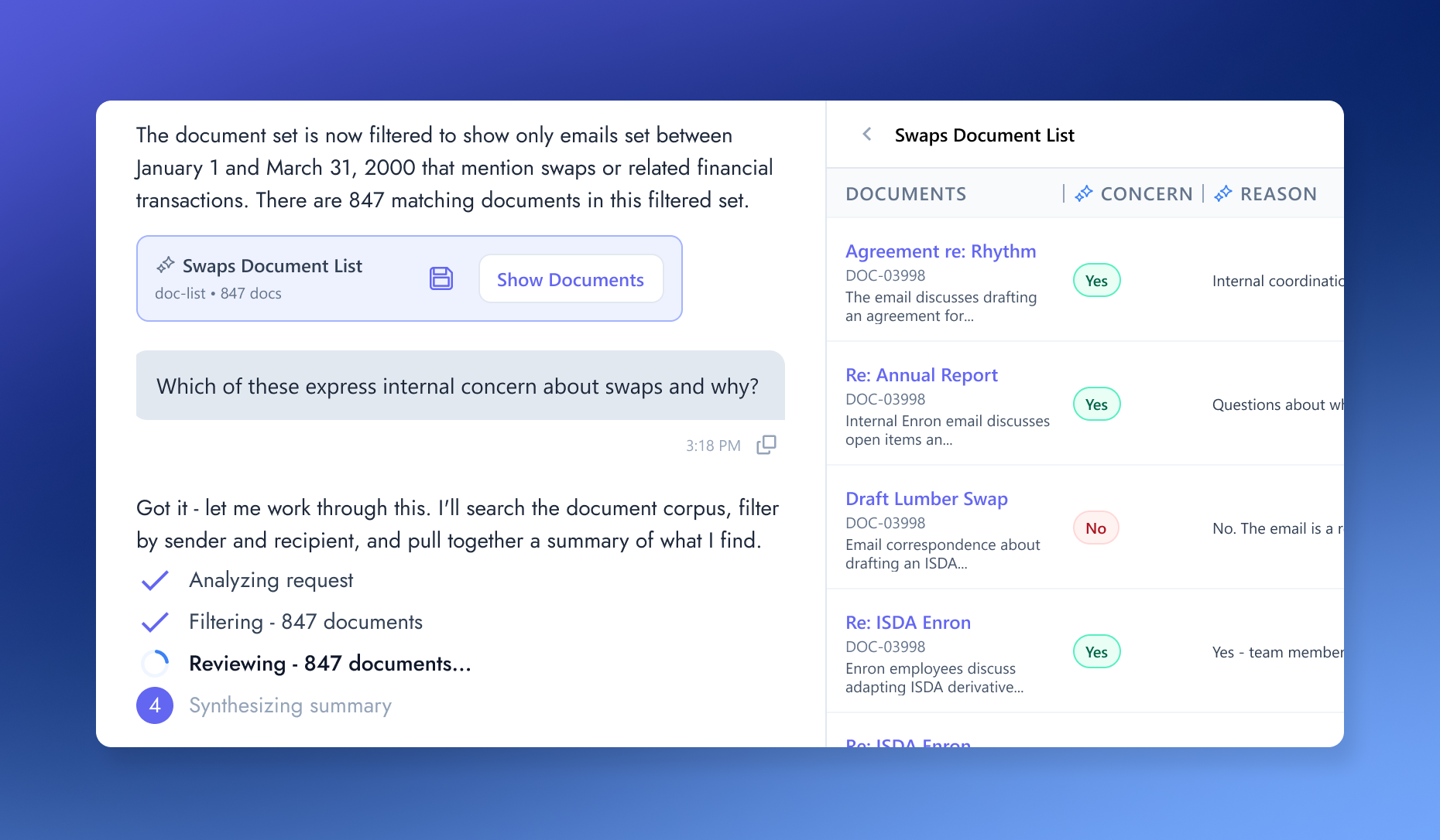 How Does Agentic Chat Deliver Reliable Answers in eDiscovery?
