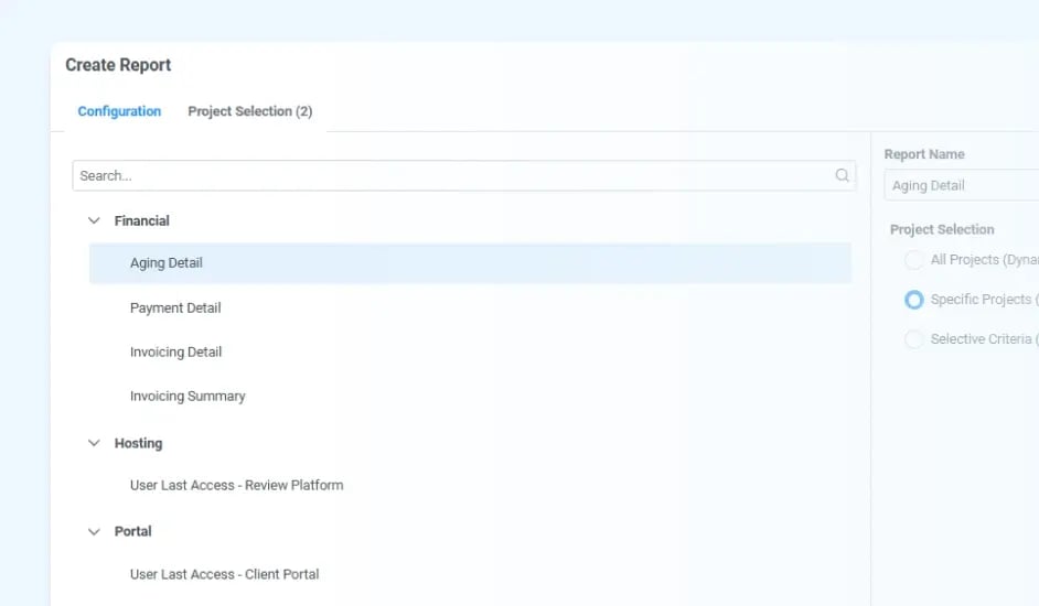 Rapports personnalisables (2)