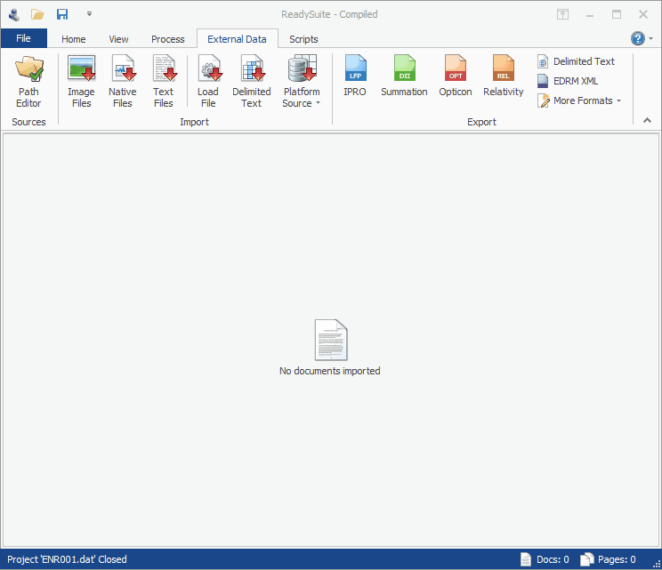 Animated GIF showing opening DAT file