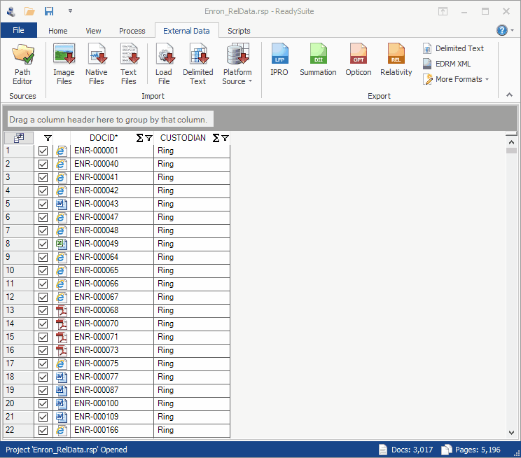 Relativity field import