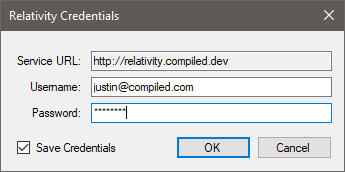 Relativity credentials