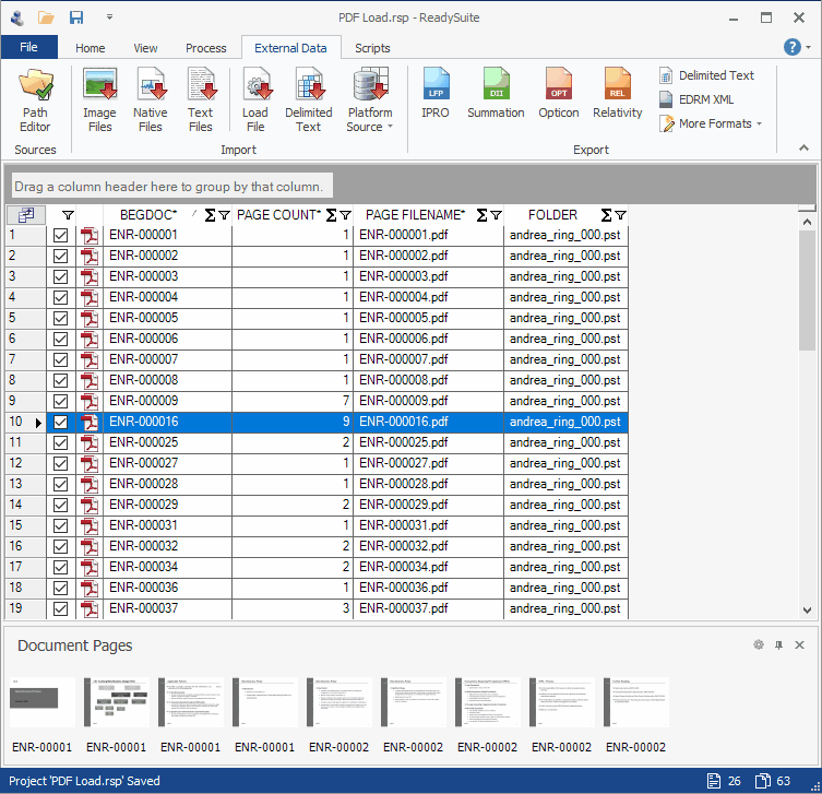 Load PDFs into Relativity